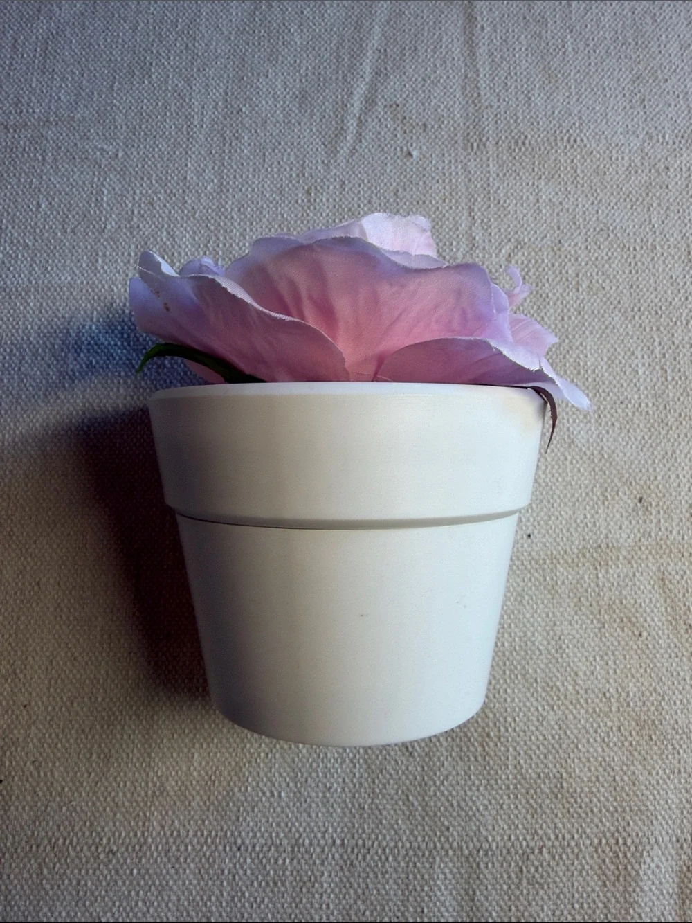 Silver Watch With Crystal Accent In Round in White Flower Pot Case NWT